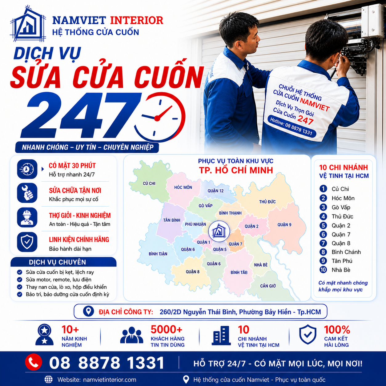 sửa cửa cuốn tân phú
