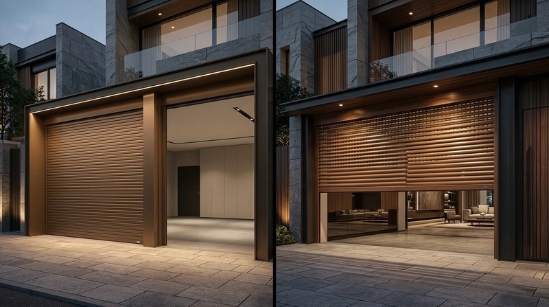 Phân loại các dòng cửa cuốn phổ biến: Khe thoáng hay tấm liền?