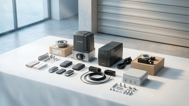 Bảng báo giá phụ kiện cửa cuốn chính hãng đi kèm