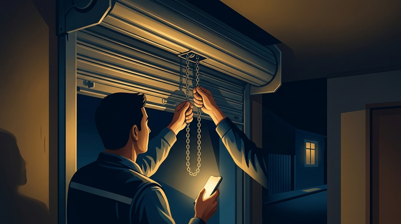 Hướng dẫn xử lý sự cố cửa cuốn tạm thời an toàn tại nhà