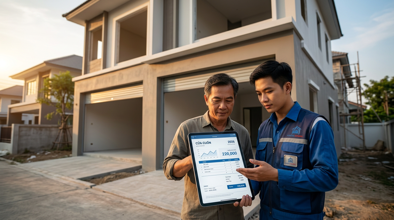 Bảng báo giá cửa cuốn chi tiết và Kinh nghiệm chọn mua 2026