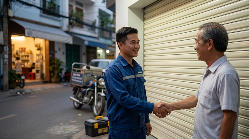 Cam kết từ dịch vụ sửa cửa cuốn uy tín của chúng tôi