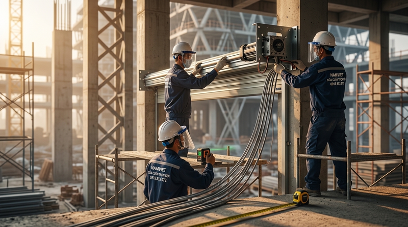 Kinh nghiệm chọn mua và quy trình lắp đặt cửa cuốn chuẩn