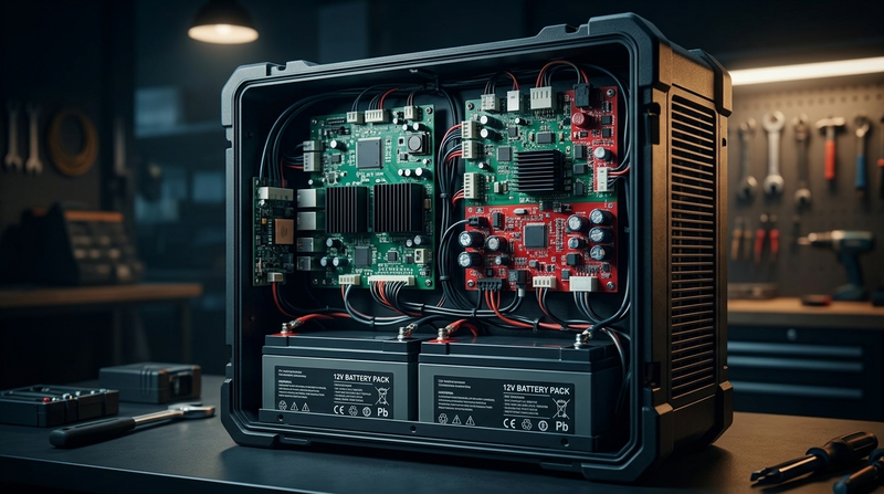 Bình lưu điện cửa cuốn là gì? Cấu tạo và nguyên lý hoạt động