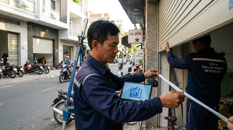 Dịch vụ lắp cửa cuốn trọn gói giá tốt TPHCM trong ngày: Nhanh chóng & Chuyên nghiệp