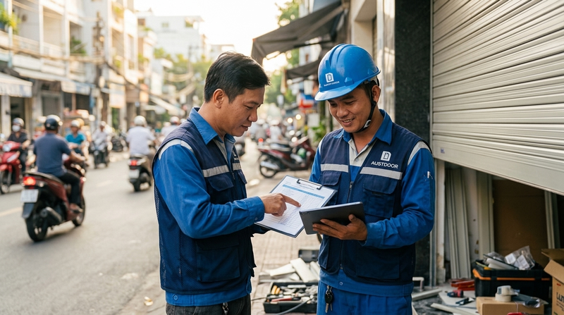 Giá 1m2 cửa cuốn TP.HCM bao nhiêu? Báo chuẩn, không phát sinh 2026