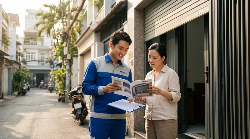 Giá cửa cuốn Mitadoor Hồ Chí Minh – tư vấn loại phù hợp ngân sách, gọi là có mặt ngay