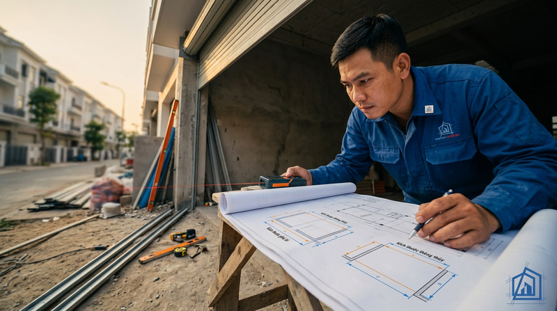 Kích thước cửa cuốn nhà phố: Tư vấn đúng kích thước – báo giá nhanh – gọi ngay