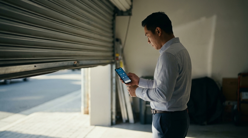 Lợi ích vượt trội khi tích hợp thiết bị mở cửa cuốn bằng điện thoại
