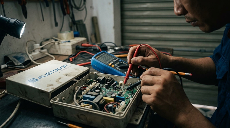 Tại sao cửa cuốn Austdoor bấm không lên xuống được?