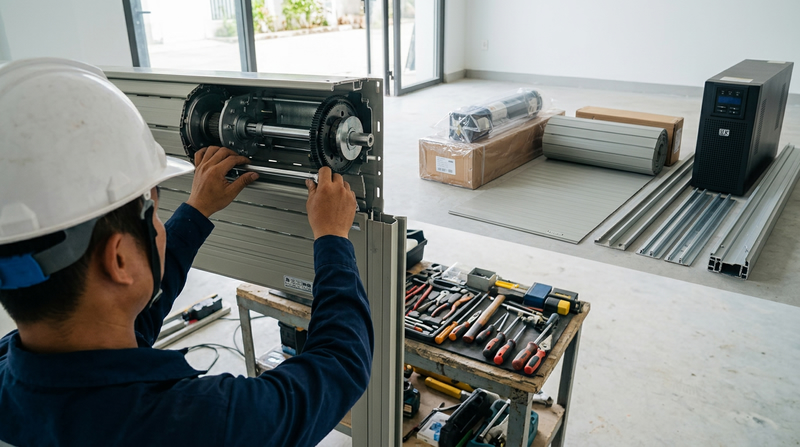 Thi Công Cửa Cuốn Trọn Gói | Full Vật Tư + Motor + Lắp Đặt