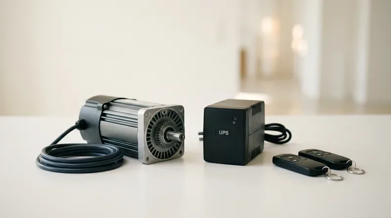 Bảng Giá Phụ Kiện Cửa Cuốn Đồng Bộ: Motor, Bình Lưu Điện (UPS) & Cảm Biến