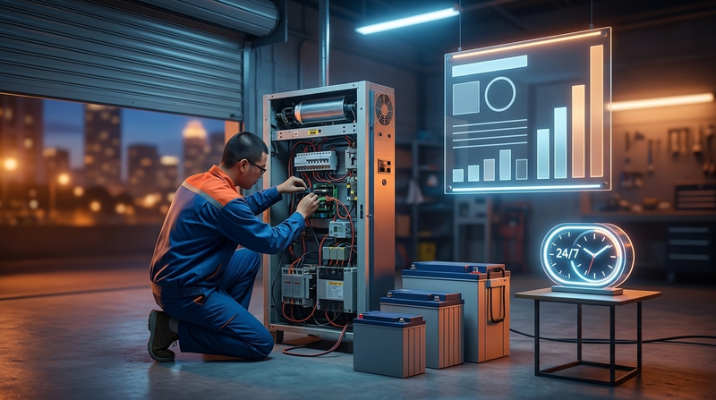 Báo giá dịch vụ thay bình lưu điện cửa cuốn tận nơi mới nhất 2026