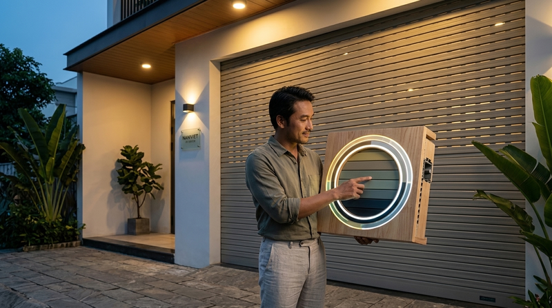 Cách chọn màu sắc cửa cuốn theo phong thủy và xu hướng kiến trúc 2026