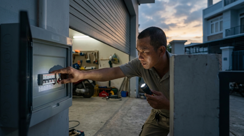 Cách Xử Lý An Toàn Tạm Thời Khi Cửa Cuốn Bị Kẹt Nan