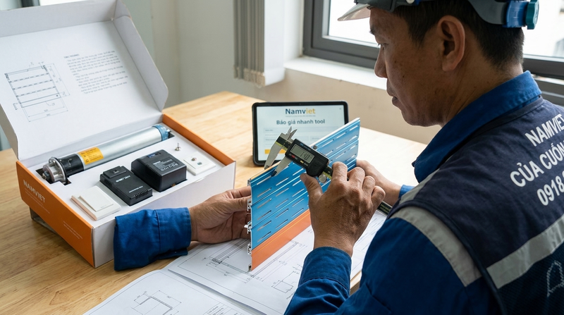 Cửa cuốn khe thoáng giá bao nhiêu? Báo giá nhanh tại TP.HCM – gọi ngay Namviet