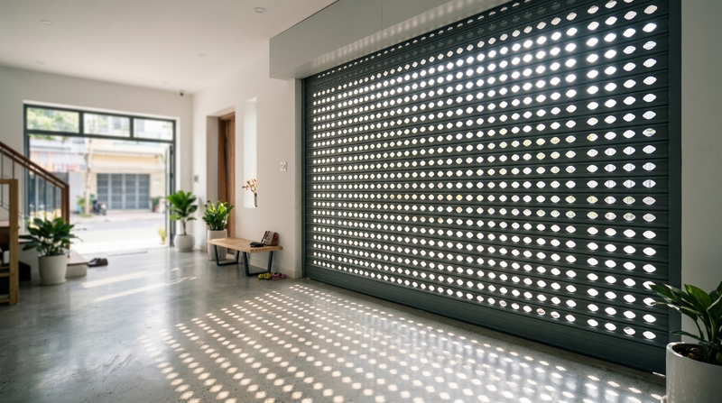 Nên chọn cửa cuốn khe thoáng hay cửa cuốn tấm liền?