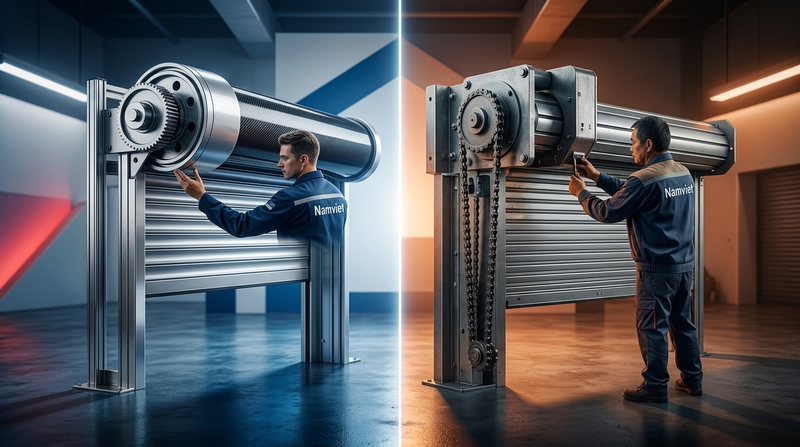 So sánh chi tiết: Thay motor cửa cuốn công nghệ Đức/Đài Loan loại nào tốt nhất?