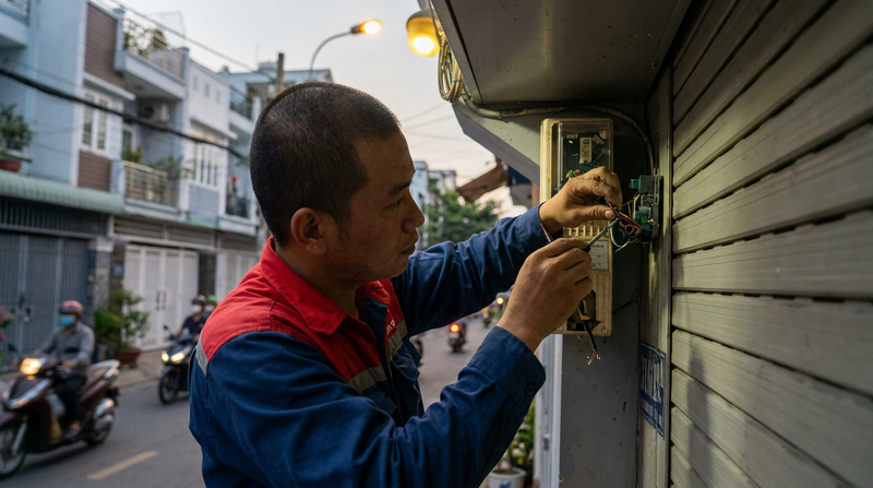 Tại sao cửa cuốn Titadoor bấm không lên xuống được? Cách xử lý tạm thời