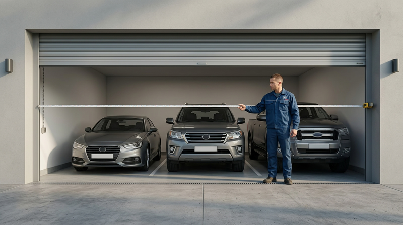 Tiêu chuẩn kích thước cửa cuốn gara cho các dòng xe phổ biến