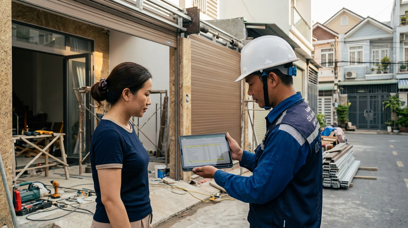 Báo giá cửa cuốn 2026 & Chi phí thi công cửa cuốn trọn gói