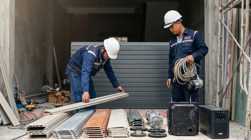 Báo Giá Thi Công Cửa Cuốn Trọn Gói Mới Nhất 2026