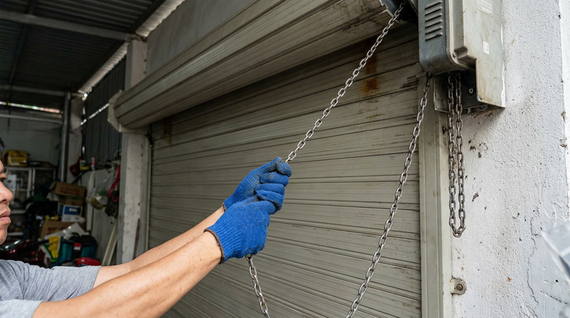 Cách mở cửa khẩn cấp khi cửa cuốn không nhận tín hiệu remote