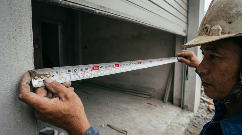 Cách tính kích thước thông thủy cửa cuốn gara chuẩn phong thủy