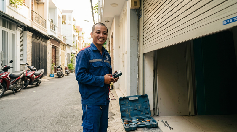 Cửa Cuốn Austdoor Không Lên Xuống? Dịch Vụ Xử Lý Tại Nhà TP.HCM Có Mặt Ngay