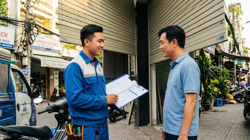 Dịch vụ cửa cuốn Titadoor chạy chậm sửa nhanh TPHCM | Kiểm tra miễn phí tại nhà