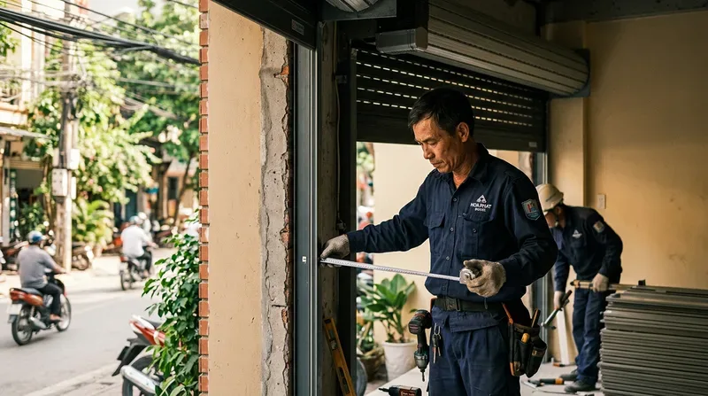 Hướng dẫn cách tính tổng chi phí lắp đặt cửa cuốn trọn gói