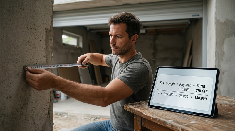 Hướng Dẫn Cách Tự Ước Tính Chi Phí Lắp Cửa Cuốn Chính Xác