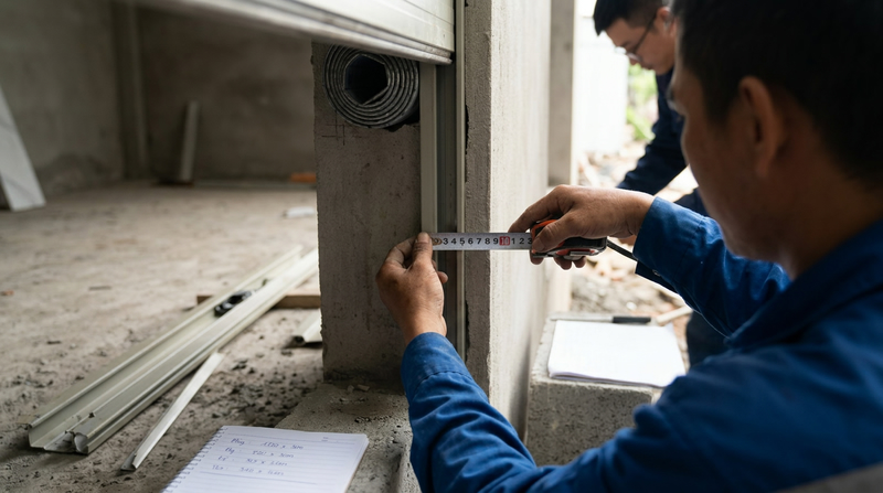 Hướng dẫn chi tiết cách đo kích thước cửa cuốn chuẩn kỹ thuật