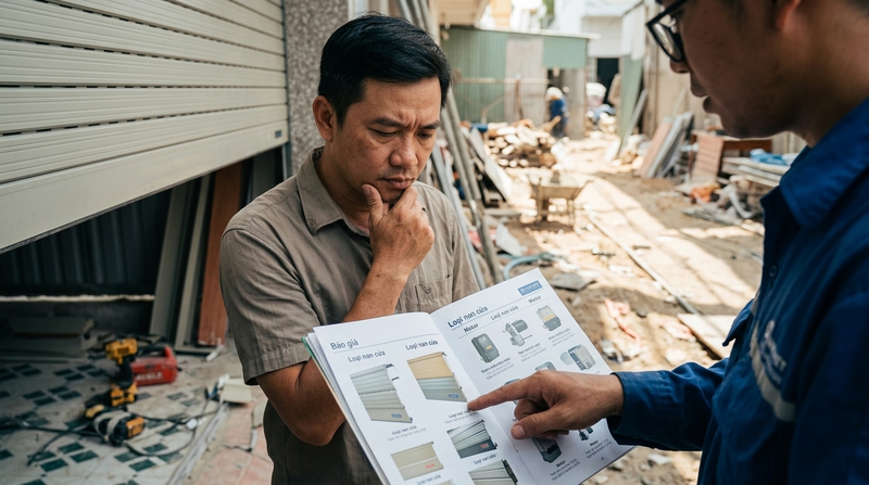 Sợ chọn sai cửa? Xem giá cửa cuốn nhà phố chuẩn HCM – tư vấn ngay có Namviet