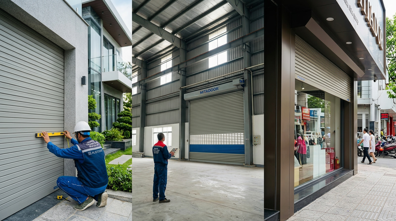 So sánh chi tiết: Nên chọn Austdoor, Titadoor hay Mitadoor?