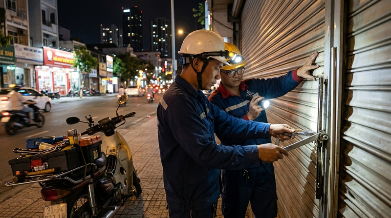 Sửa Cửa Cuốn Austdoor Bị Lệch Ray | Căn Chỉnh Nhanh Tại TP.HCM | Gọi Thợ Ngay