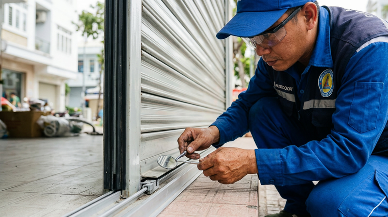 Tại sao cửa cuốn hay bị kẹt và cách phòng tránh hiệu quả