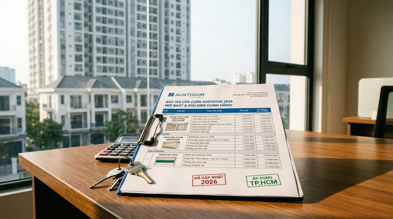 Bảng Báo Giá Cửa Cuốn Austdoor 2026 Mới Nhất Tại TP.HCM