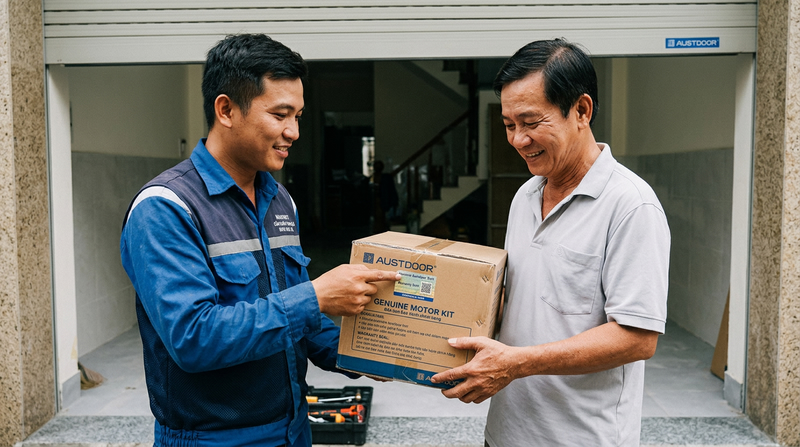 Cam Kết Linh Kiện Chính Hãng Austdoor & Bảo Hành Dài Hạn