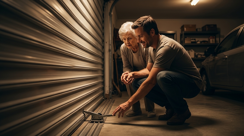 Hướng dẫn cách mở cửa cuốn khi mất điện hoặc hỏng remote