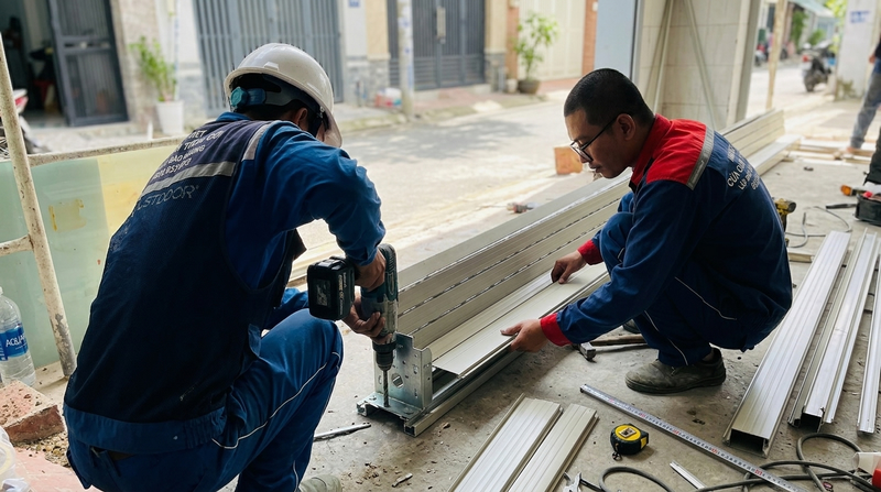 Quy Trình Lắp Đặt Cửa Cuốn Công Nghệ Đức TPHCM Chuyên Nghiệp