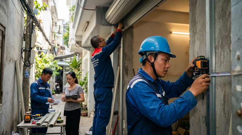 Thời Gian Và Quy Trình Thi Công Cửa Cuốn Austdoor Tại TP.HCM