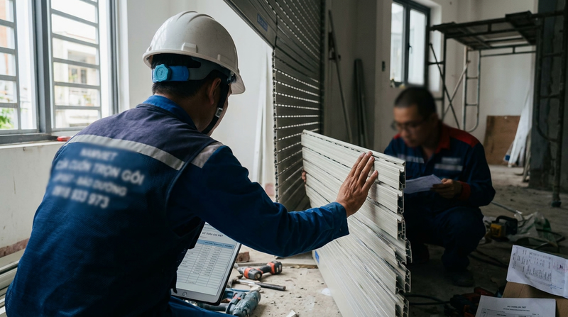 Bảng giá cửa cuốn Austdoor TP.HCM thi công trọn gói (Cập nhật 2026)