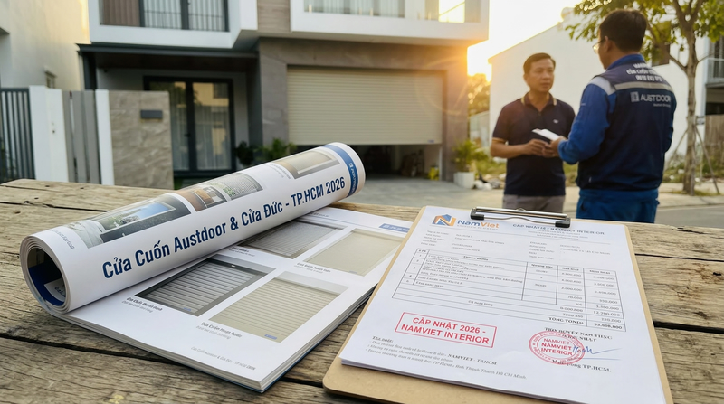 Báo Giá Cửa Cuốn Austdoor 2026 & Cửa Đức Tại TP.HCM