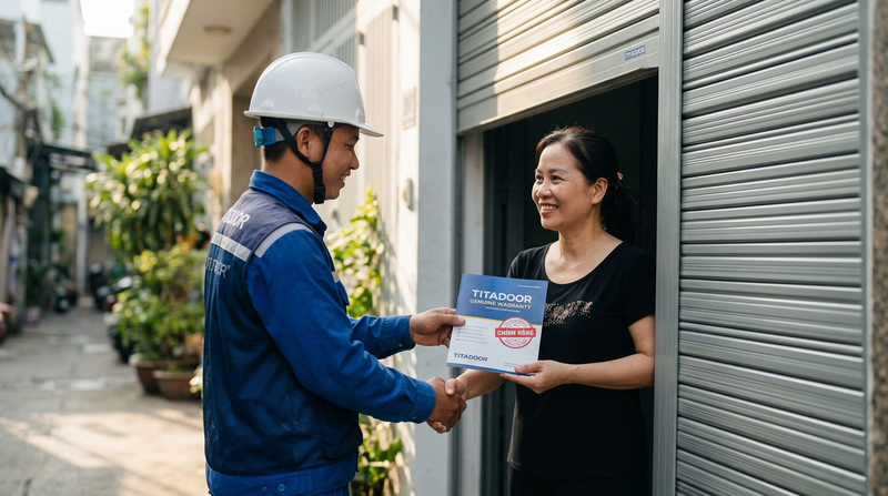Đại Lý Cửa Cuốn Titadoor Chính Hãng: Chính Sách Bảo Hành & Ưu Đãi