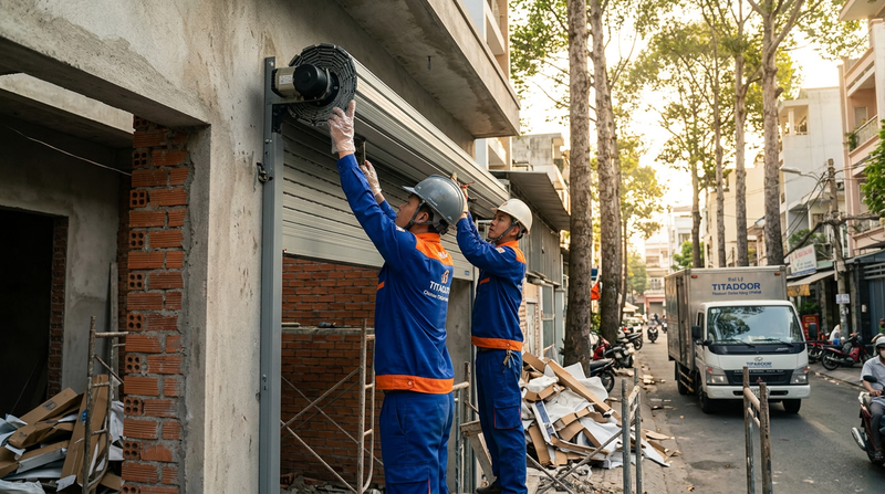 Đại Lý Cửa Cuốn Titadoor Chính Hãng TPHCM: Khảo Sát Nhanh, Bảo Hành Dài Hạn