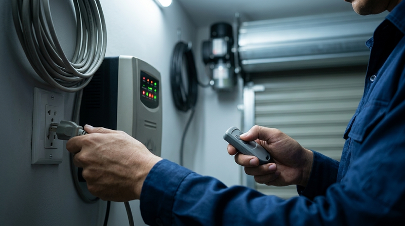 Hướng dẫn cách sử dụng và xả sạc bình lưu điện cửa cuốn