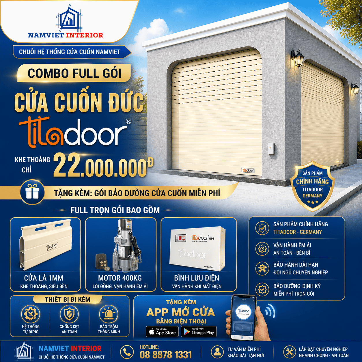 cửa cuốn khe thoáng titadoor