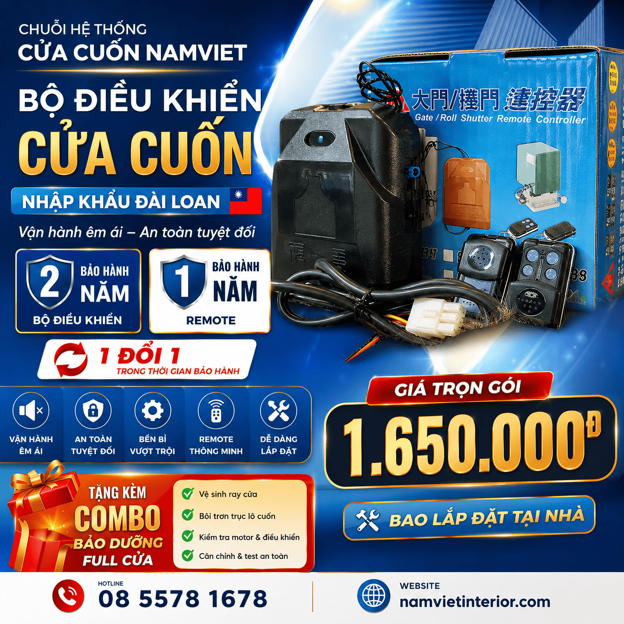 bộ điều khiển cửa cuốn yh