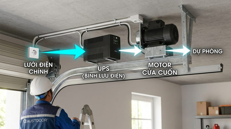 Bình lưu điện (UPS) cửa cuốn là gì và tại sao lại quan trọng?